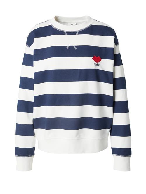 JDY Sweatshirt 'JDYBoogie'  marin / mørkerød / hvid