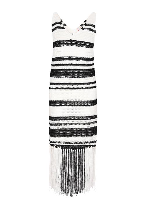 IZIA Strikkjole 'Fashion Look'  sort / hvid