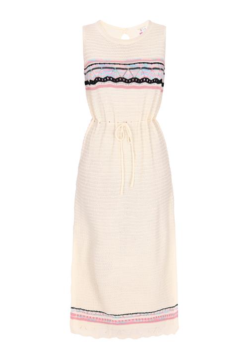 IZIA Strikkjole  lyseblå / lyserød / sort / offwhite