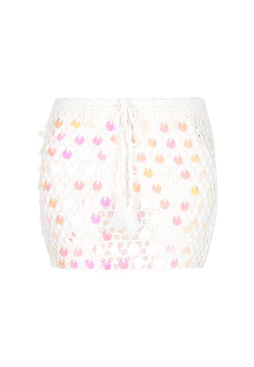 IZIA Nederdel  orange / mørk pink / offwhite