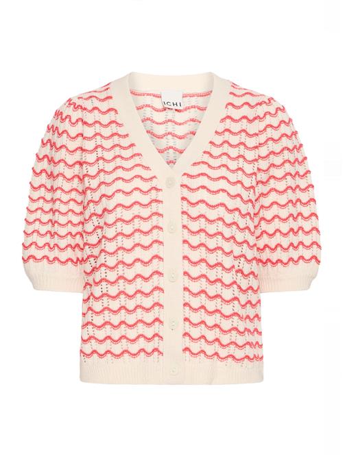 ICHI Cardigan 'ARDINA CA2'  creme / pink