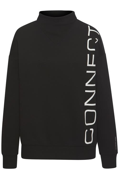 FRENCH CONNECTION Sweatshirt  sort / hvid