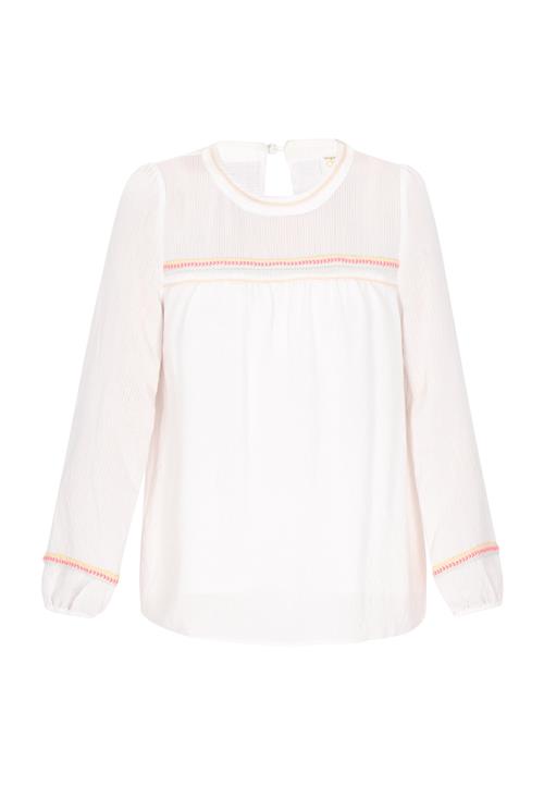 IZIA Bluse 'Festival'  creme / gul / pink