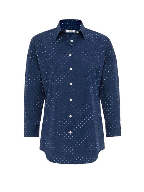 By Diess Collection Skjorte  mørkeblå / hvid