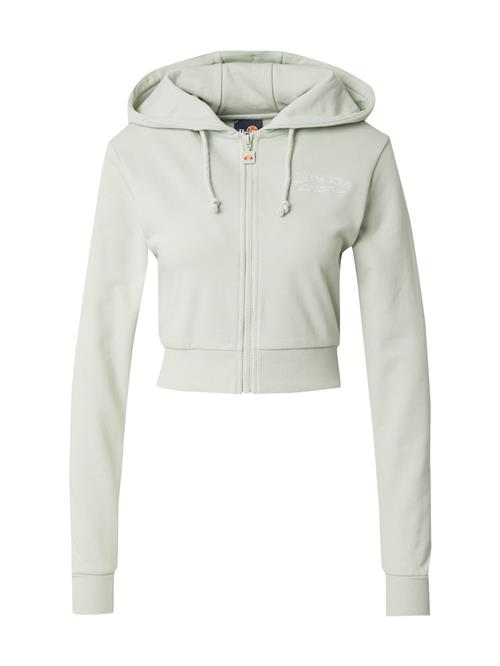 ELLESSE Sweatjakke 'ZERMATT'  pastelgrøn / hvid