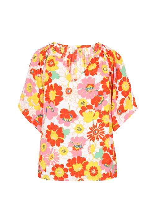 IZIA Bluse 'Fashion Look'  gul / mørkeorange / lys pink / hvid