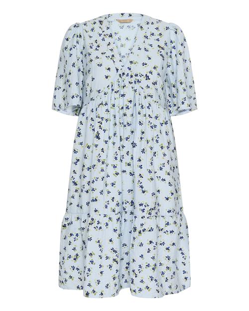 CULTURE Kjole 'Puglia'  natblå / himmelblå / grøn