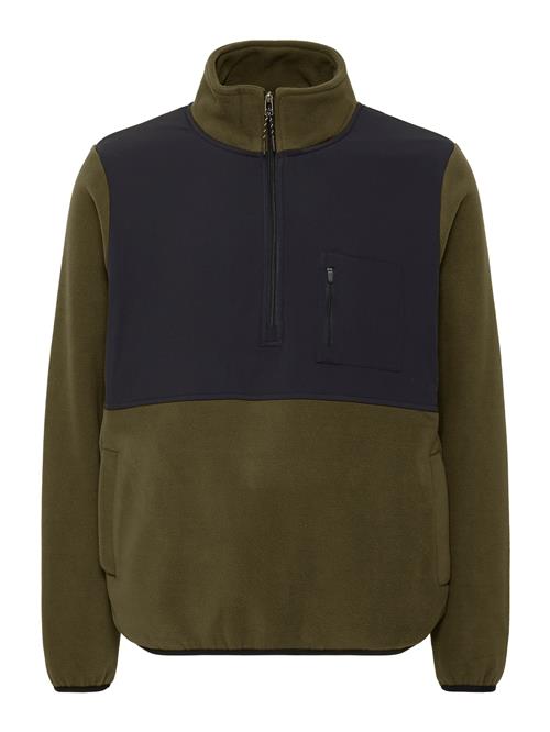 BLEND Pullover 'BHMario'  mørkegrøn / sort