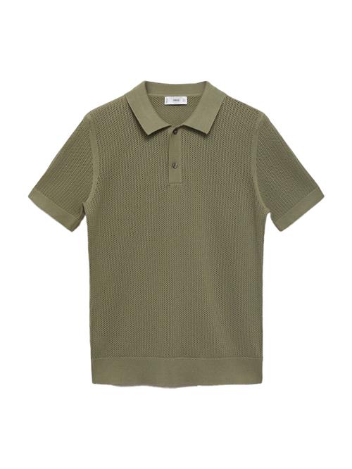 MANGO MAN Pullover 'Pointele'  oliven