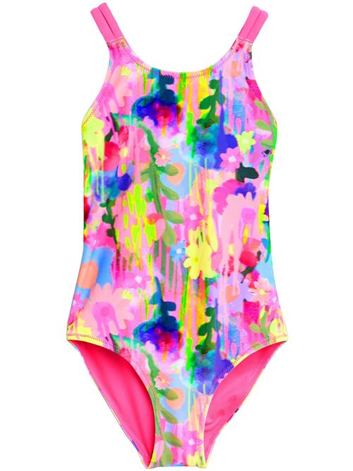 Next Badedragt  himmelblå / gul / neongrøn / pink