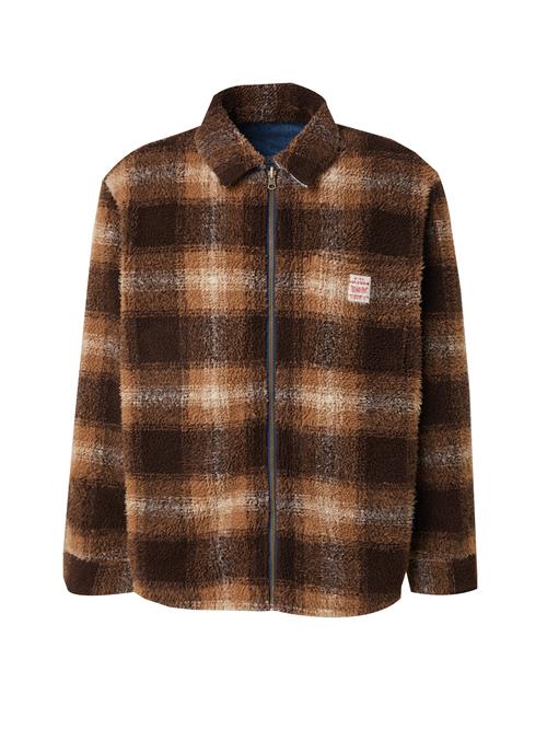 LEVI'S ® Overgangsjakke 'Reversible Shacket'  beige / indigo / brun