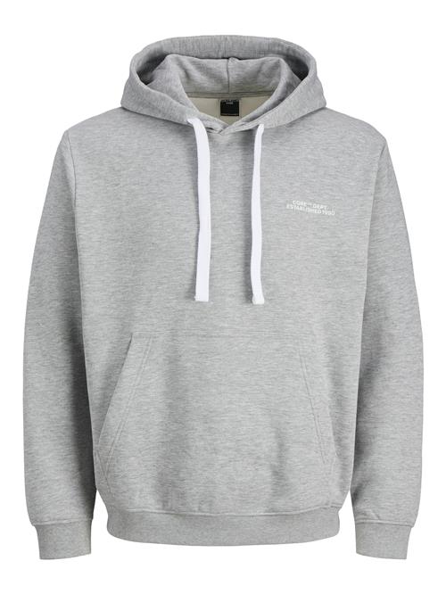 JACK & JONES Sweatshirt  grå-meleret / hvid