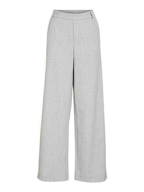 VILA Bukser med lægfolder 'VIVarone'  lysegrå