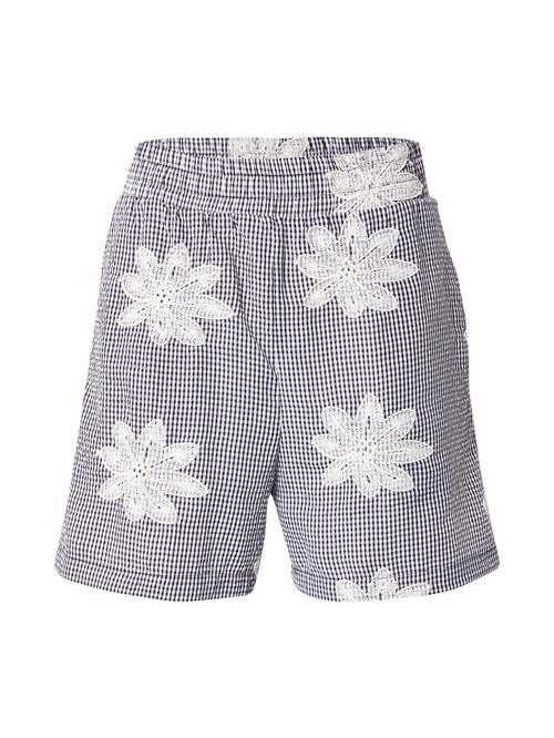 OBJECT Bukser 'PENNY'  blå / hvid