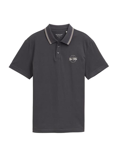 TOM TAILOR Bluser & t-shirts  mørkegrå / hvid