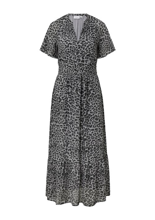 COMMA Kjole  grå / sort