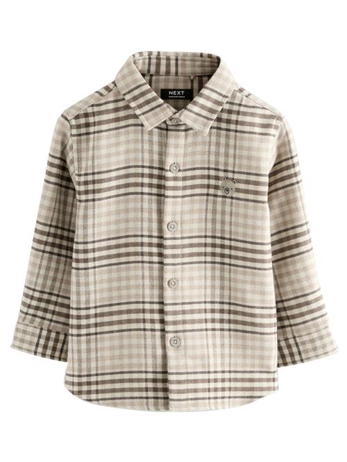 Next Skjorte  beige / mørkebrun