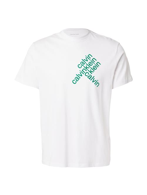 Calvin Klein Jeans Bluser & t-shirts  græsgrøn / hvid