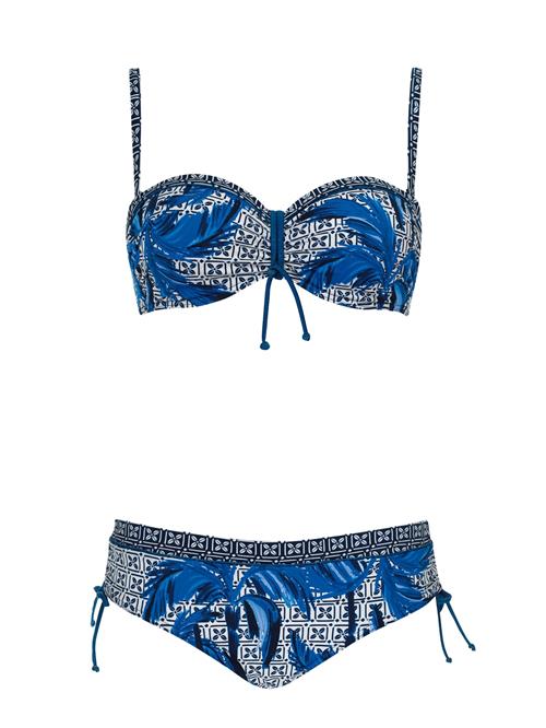 OLYMPIA Bikini  blå / sort / hvid