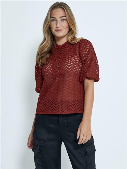 minus Bluse 'Jeva'  kastaniebrun