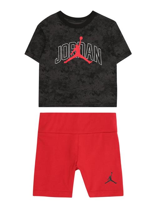 Jordan Sæt 'FLIGHT'  knaldrød / sort-meleret / hvid