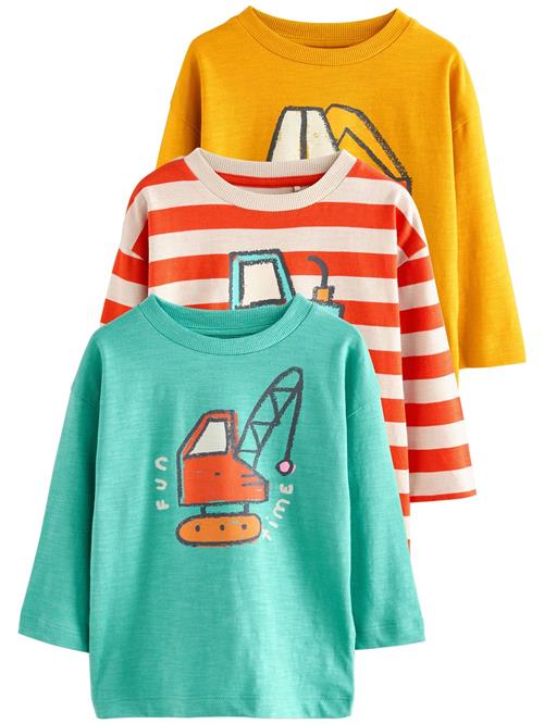 Next Shirts  beige / turkis / gul / orange