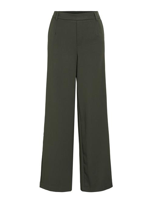 VILA Bukser med lægfolder 'VIVarone'  oliven