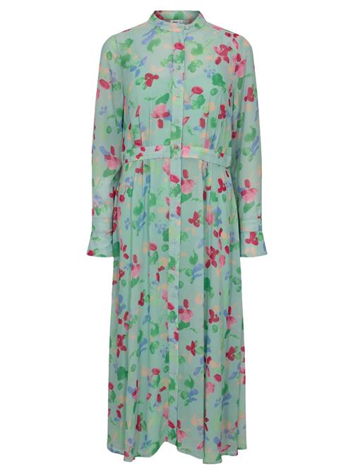 NÜMPH Blusekjole  grøn / pink / rød