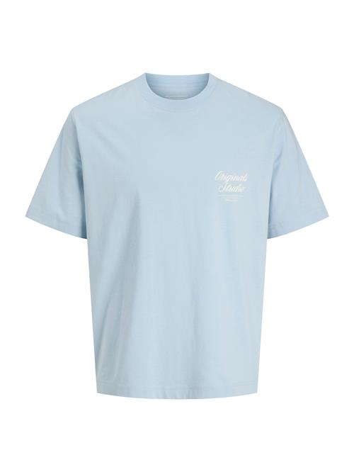 JACK & JONES Bluser & t-shirts 'JORNORREBRO'  lyseblå / hvid