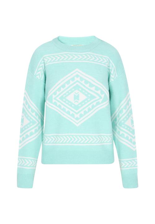 IZIA Pullover  aqua / hvid