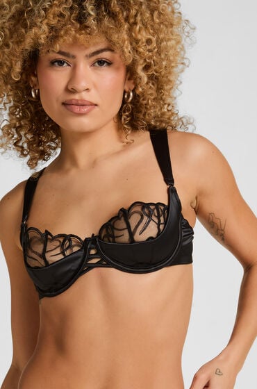 Hunkemöller Olivia Bøjle-BH Uden Polstring Sort