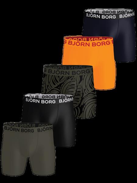 Björn Borg Sports Microfiber Boxers 5-pack Sort, L