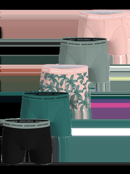 Björn Borg Cotton Stretch Boxers 5-pack Sort, S