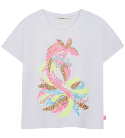 Billieblush T-shirt - Hvid m. Pailletter