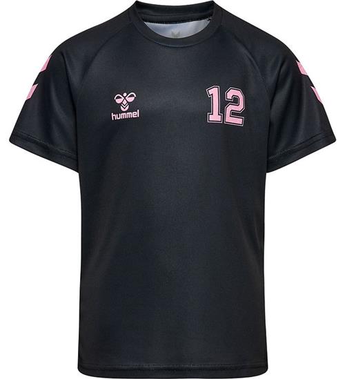 Hummel T-shirt - hmlShimmer - Sort/Bridal Rose