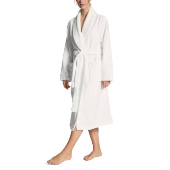Calida Cosy Shower Bathrobe With Pockets Hvid Large Dame