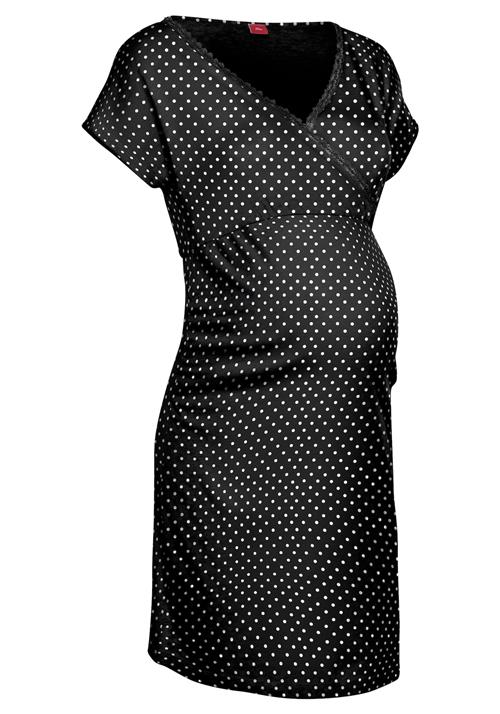 LASCANA Natskjorte  sort / hvid