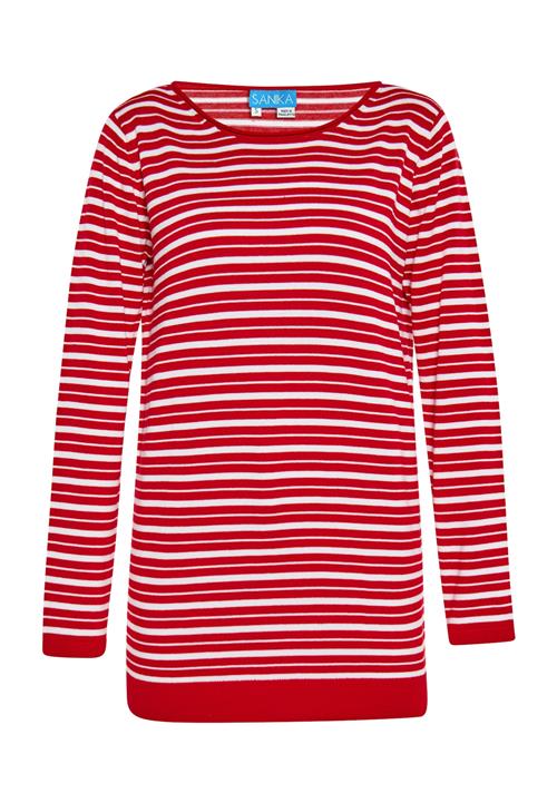 SANIKA Pullover  rød / hvid