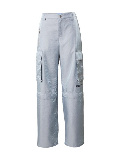 KARL LAGERFELD JEANS Cargobukser 'Iridescent'  dueblå / sort
