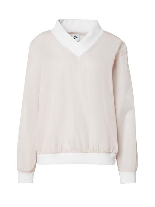 Nike Sportswear Sweatshirt 'ESSTL'  cappuccino / hvid