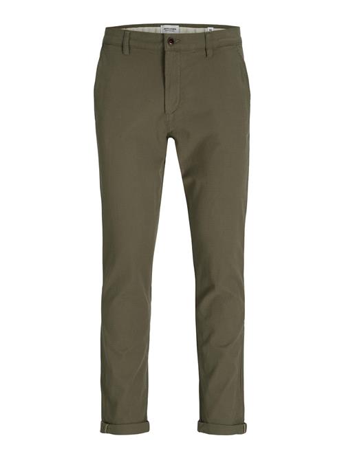 JACK & JONES Lærredsbukser  oliven