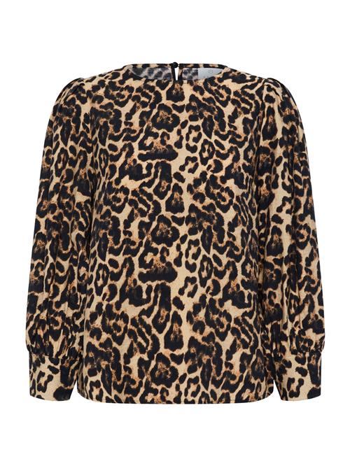 Kaffe Bluse 'KAHannah'  beige / brun / sort