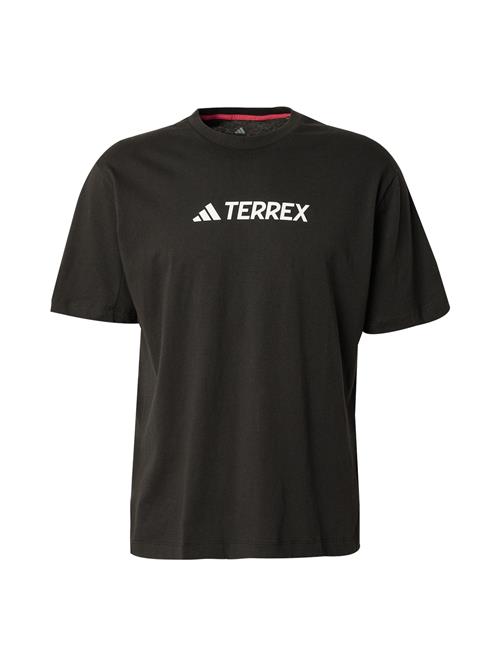 ADIDAS TERREX Funktionsskjorte  sort / hvid