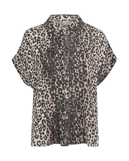 CULTURE Bluse 'Myra'  beige / lysebrun / sort