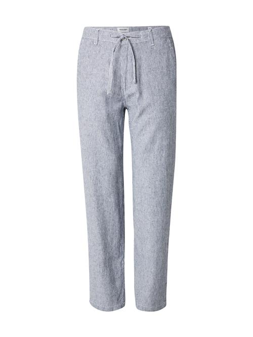 JACK & JONES Lærredsbukser 'JPSTKarl'  navy / hvid