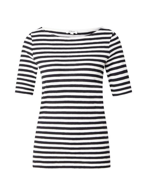 s.Oliver Shirts  ecru / sort