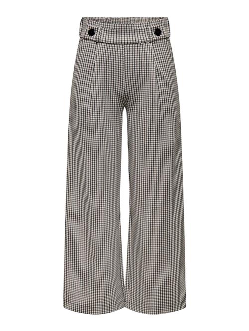 JDY Bukser med lægfolder 'JDYGEGGO MIA'  mørkebeige / sort