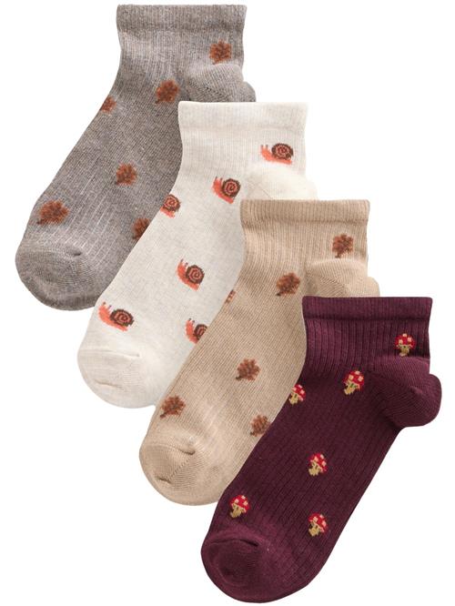 Next Sokker  beige / mørkebeige / merlot / hvid