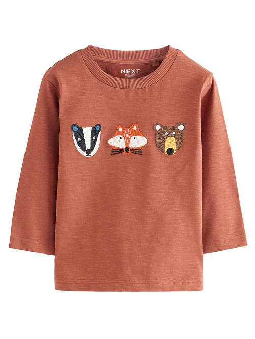 Next Shirts  brun / rustbrun / orange / hvid