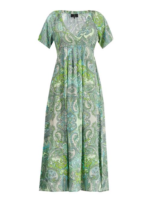 monari Kjole  creme / turkis / æble / pastelgrøn